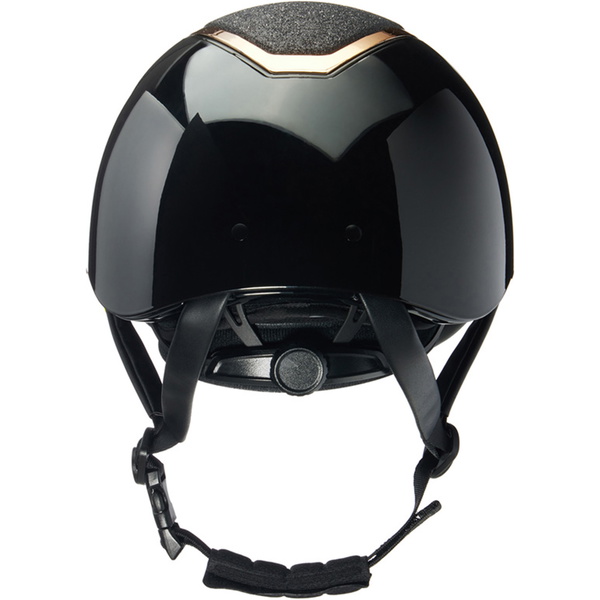Charles Owen Kylo Standard Peak Riding Helmet KYLOC - Black Gloss / Rose Gold